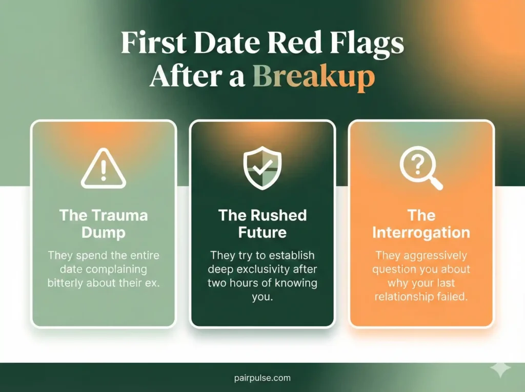 First Date Red Flags After a Breakup
