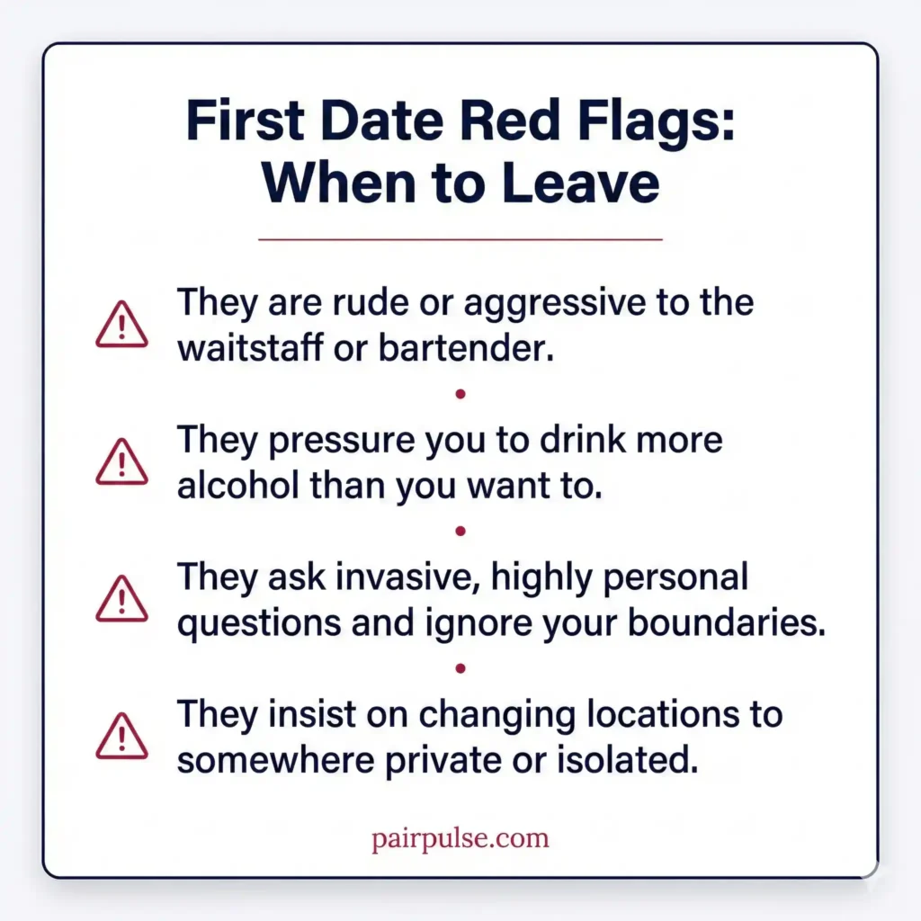 First Date Red Flags When to Leave
