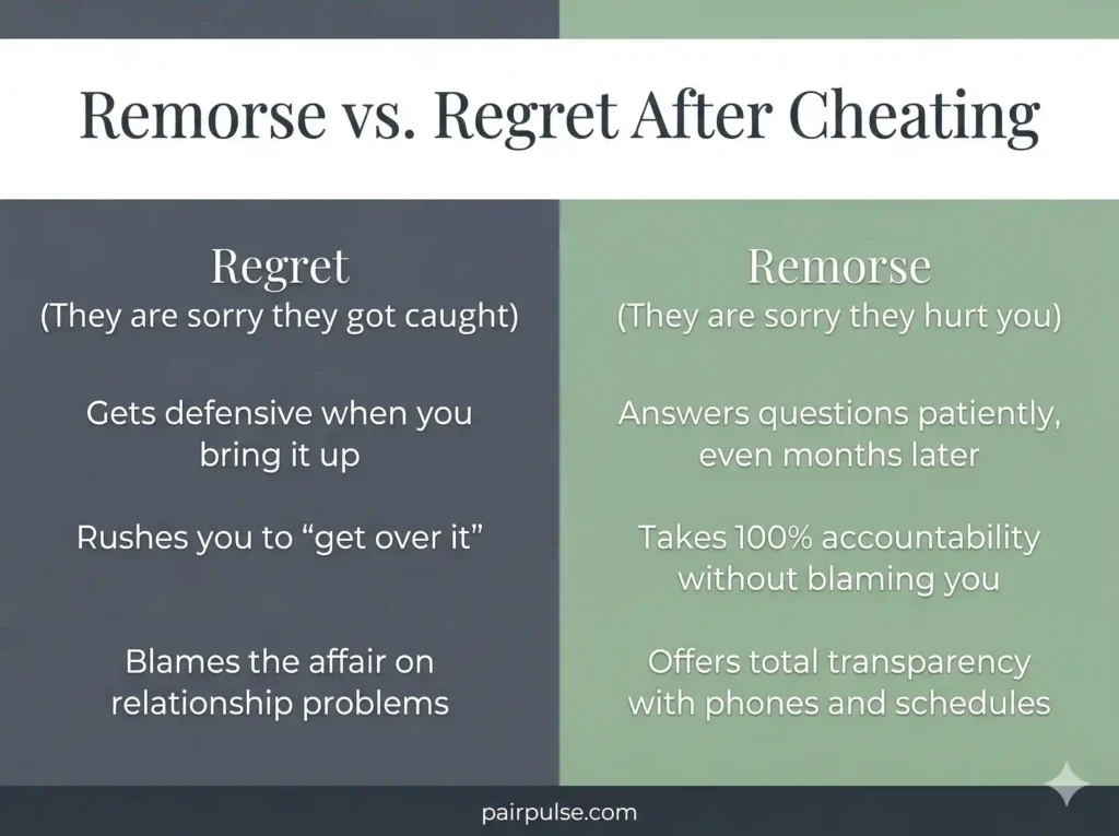 How to Forgive a Cheater Remorse vs. Regret After Cheating