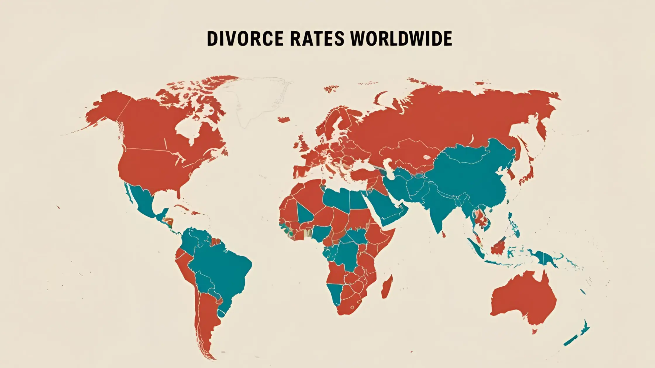 Divorce rates worldwide
