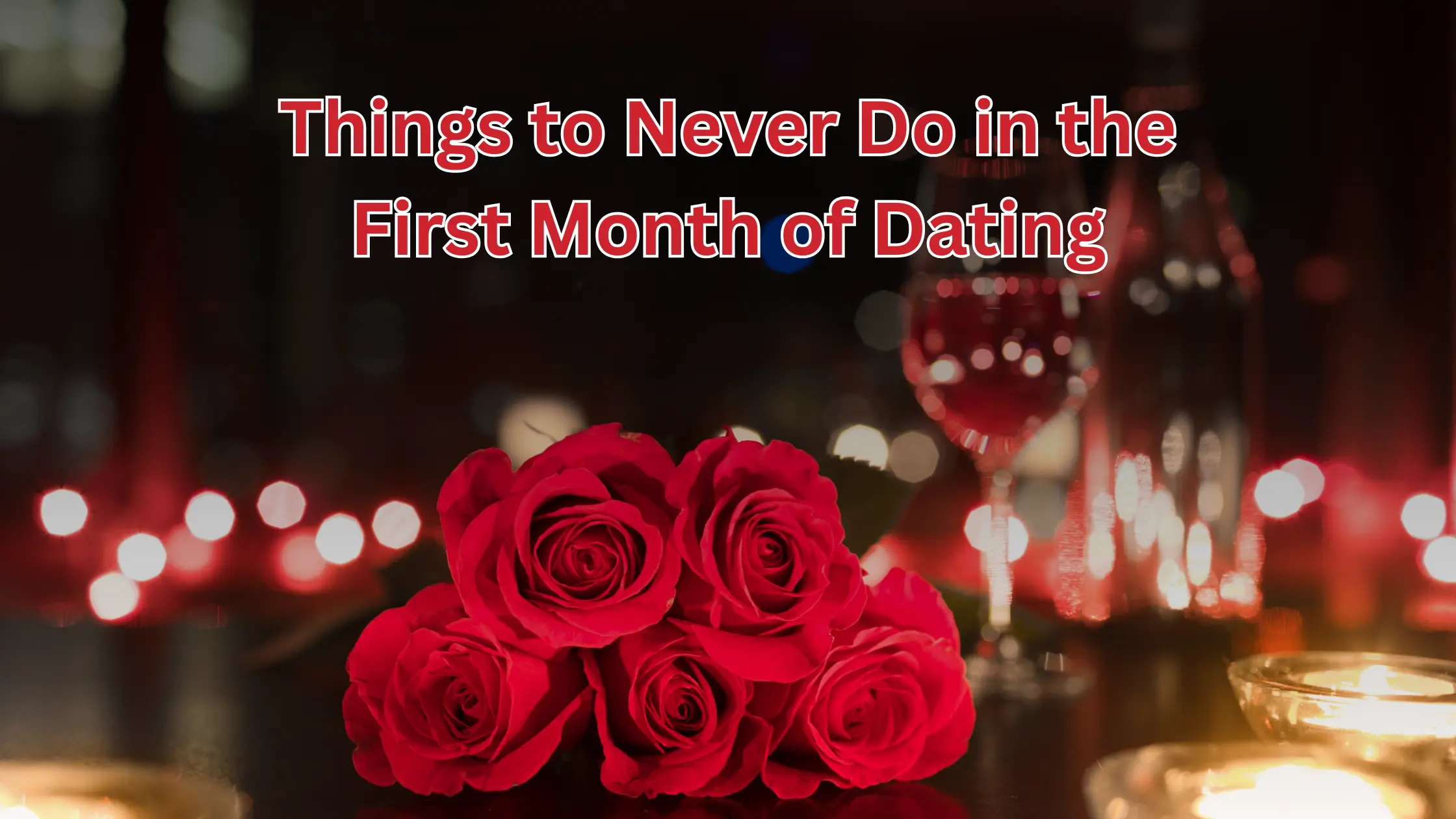 Things to Never Do in the First Month of Dating