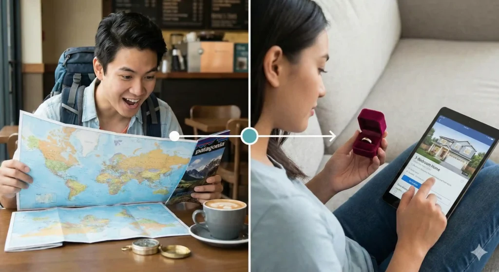 Couple struggling with different life timelines and relationship goals